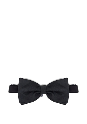 D4.0 pre-tied ribbed bow tie - Black