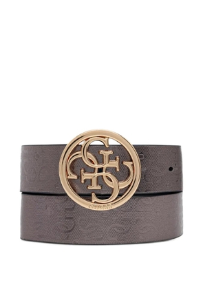 GUESS USA logo-debossed reversible belt - Grey