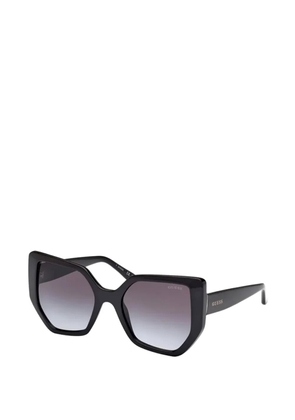 GUESS EYEWEAR geometric-frame sunglasses - Black