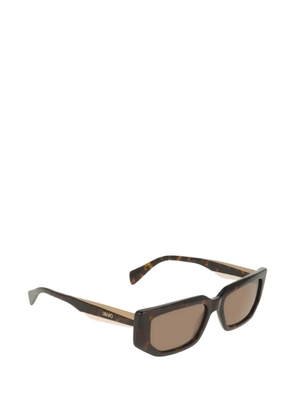 LIU JO rectangle-frame sunglasses - Brown