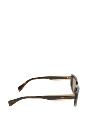 LIU JO rectangle-frame sunglasses - Brown