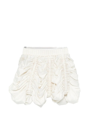 RAXXY draped mini skirt - Neutrals