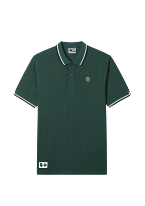 FINGERCROXX logo-appliqué polo shirt - Green