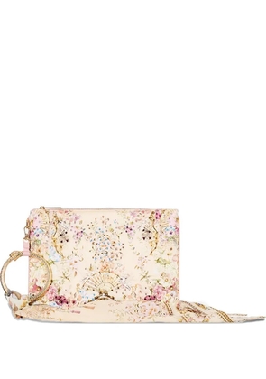 Camilla crystal-embellished clutch bag - Neutrals