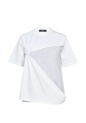BONBOM asymmetric wrap T-shirt - White