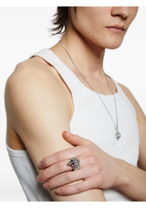 Emanuele Bicocchi large skull ring - Silver
