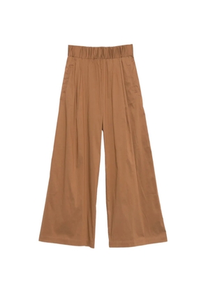 Semicouture elasticated-waistband trousers - Brown