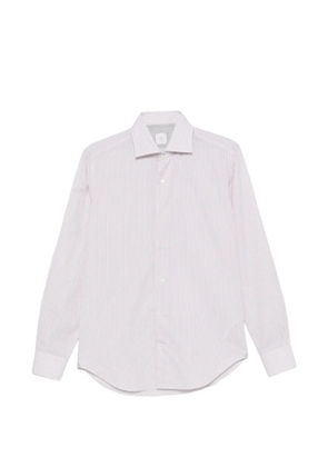 Eleventy striped-pattern spread-collar shirt - White
