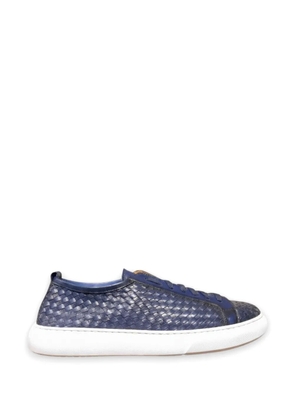 CALCE interwoven leather sneakers - Blue