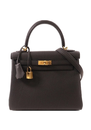 Hermès Pre-Owned 25 Kelly Togo leather tote bag - Black