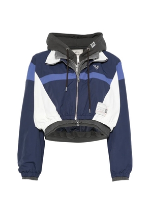 Maison MIHARA YASUHIRO panelled layered-effect jacket - Blue