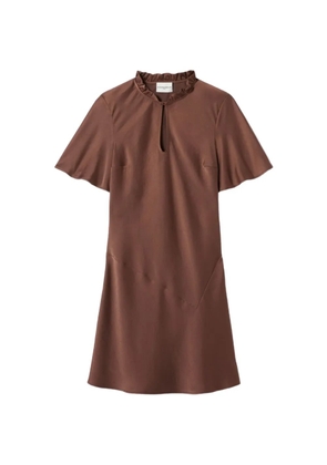 Claudie Pierlot keyhole-detail mini dress - Brown