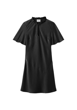 Claudie Pierlot ruffled keyhole-detail dress - Black