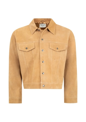 MIDNIGHT RODEO 1968 suede trucker jacket - Neutrals