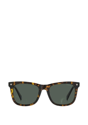 Polaroid tortoiseshell-effect rectangle-frame sunglasses - Brown