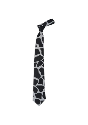 Comme des Garçons Homme Deux cow-print tie - Black
