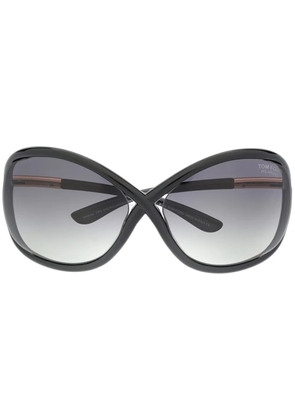 TOM FORD Eyewear Whitney soft round sunglasses - Black