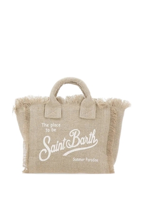 MC2 Saint Barth mini Vanity fringe-trim tote bag - Neutrals