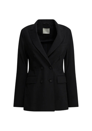 Circolo 1901 double-breasted peaked-lapels coat - Black