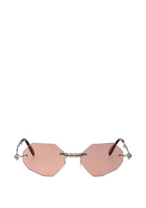 Kuboraum Maske H44 geometric-frame sunglasses - Pink