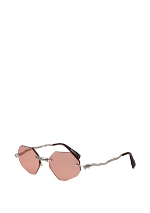 Kuboraum Maske H44 geometric-frame sunglasses - Pink