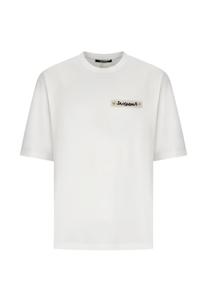 Jacquemus logo-patch T-shirt - White