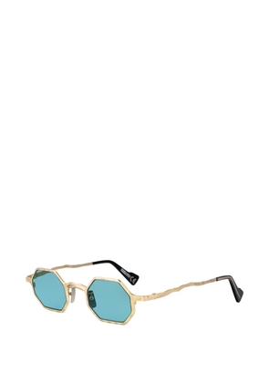 Kuboraum Maske Z19 geometric-frame sunglasses - Gold