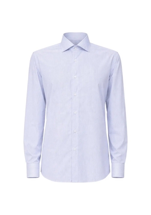 Luigi Borrelli striped long-sleeve shirt - Blue