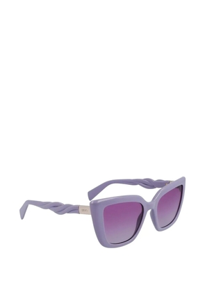 LIU JO twisted-arm cat-eye sunglasses - Purple