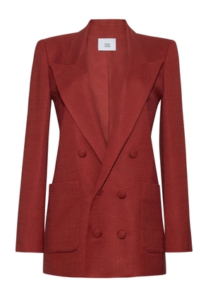 Adam Lippes double-breasted blazer - Red
