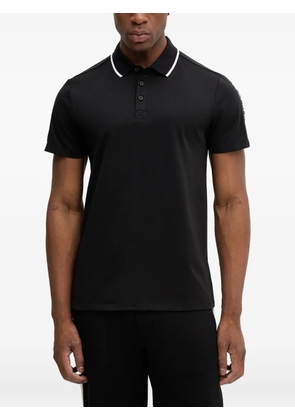 GUESS USA collar-trim polo shirt - Black
