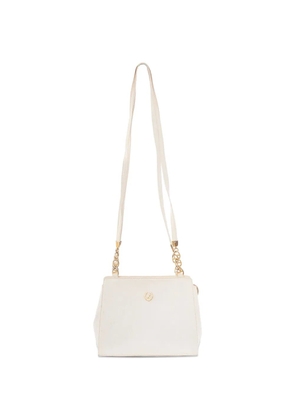 Pollini Vintage logo-plaque shoulder bag - White