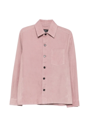 Arma Dino suede chest-pocket jacket - Pink