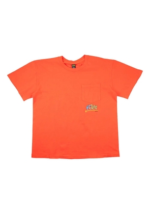 ANTI PROMO chest pocket graphic T-shirt - Orange