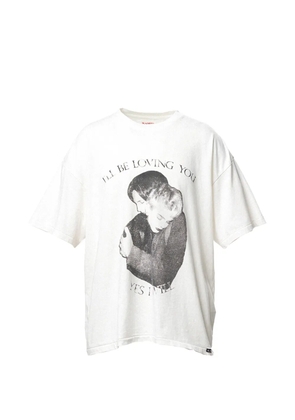 KAMIYA LOVING graphic-print T-shirt - White