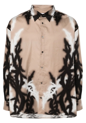 Études Studio Illusion thorn-print shirt - Neutrals