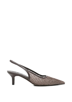 Brunello Cucinelli Monili-embellished pumps - Brown