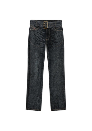 Diesel belted slim-fit jeans - Black