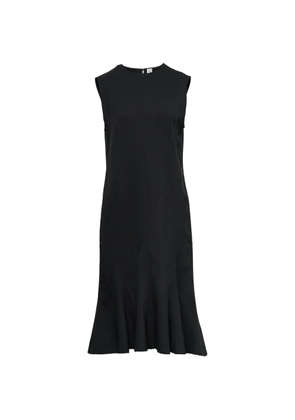 TOTEME fluted sleeveless midi dress - Black
