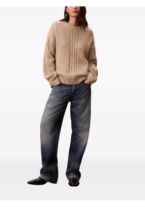 Calvin Klein brushed-effect jumper - Neutrals