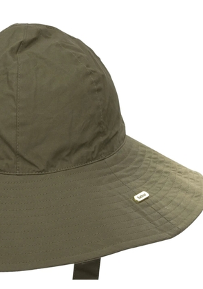 Barbour Kershope logo-plaque tie-fastening hat - Green