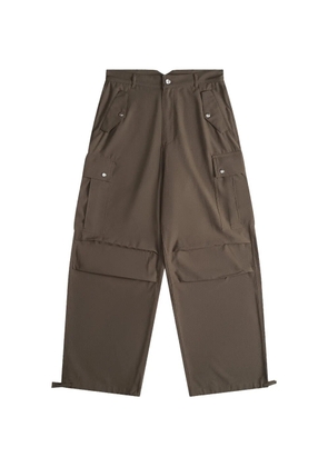 RHUDE seersucker parachute track pants - Green
