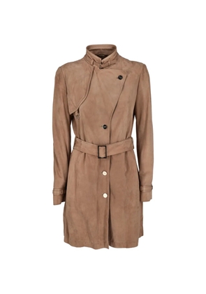 Tod's Vintage button-up belted coat - Brown