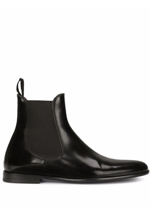 Dolce & Gabbana Chelsea leather boots - Black