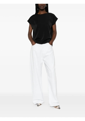 SAMSOE SAMSOE Sahoy round-neck top - Black