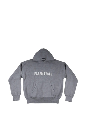 FEAR OF GOD ESSENTIALS logo-intarsia hoodie - Grey