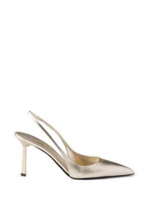 Prada leather heeled pumps - Gold