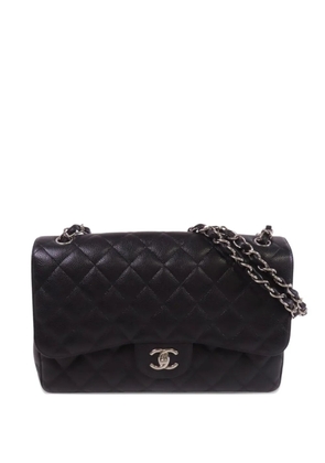 CHANEL Pre-Owned large Classic Flap leather shoulder bag - Black