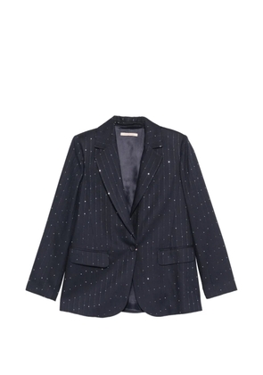 Pennyblack pinstripe sequin-embellished blazer - Blue