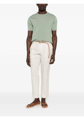 People Of Shibuya Raimu ribbed-knit short-sleeve T-shirt - Green